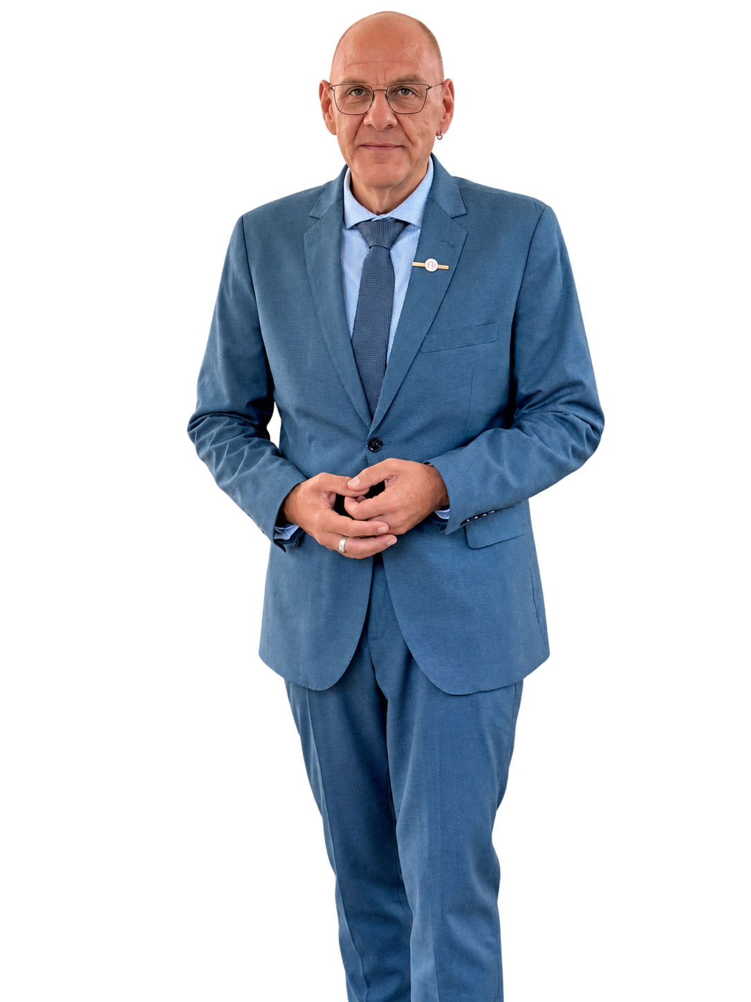 Carsten Riedel im blauen Anzug