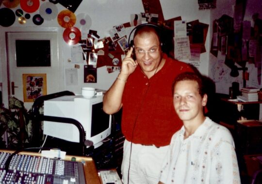 Carsten Riedel im Tonstudio mit Dietmar Steindorf, ca. 1998